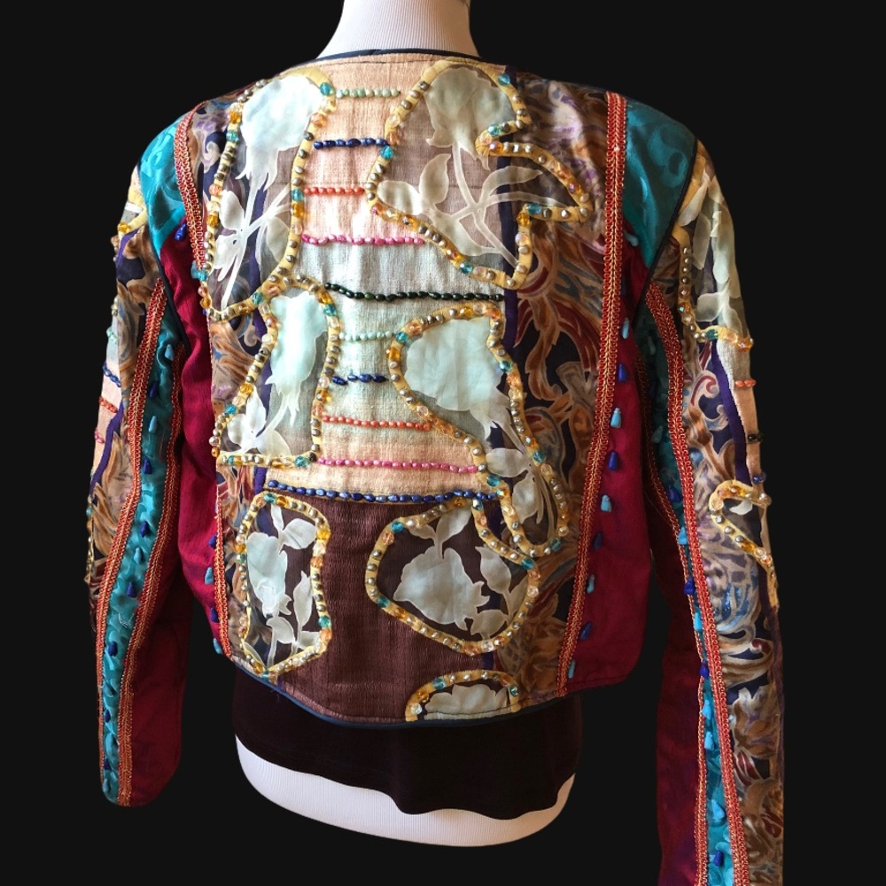 La Collecion Judith Roberts Vintage Beaded Jacket